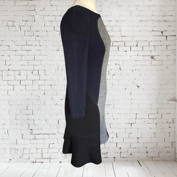 Aquilano Rimondi Italy Dress Black Gray Sz EU 40 Fits like a US 4 Long Sleeves - Picture 4 of 9